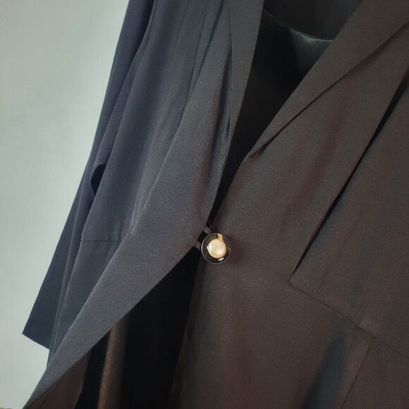 Lorenzo Vintage Black Coat-Dress - Picture 3 of 16